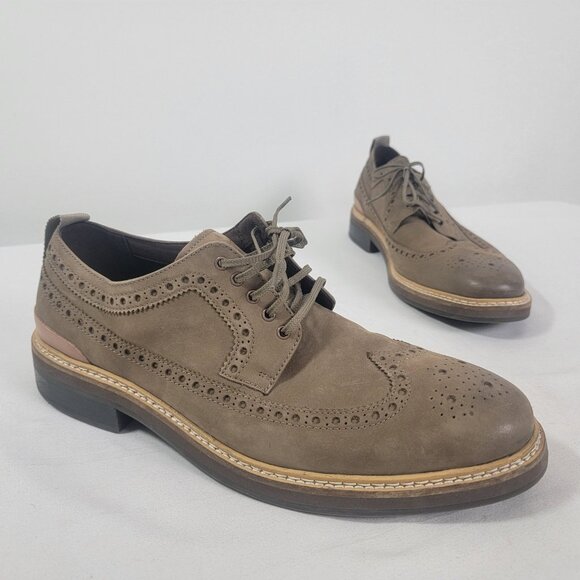 Cole Haan | Shoes | Cole Haan Mens Taupe Lace Up Shoes Sz 95  display picture 1
